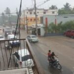 Fuertes lluvias en Santiago