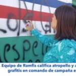 Equipo de Ramfis califica como atropello y acto vandálico grafitis en su comando de campaña en Salcedo