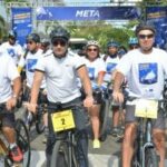 Alcaldía Santiago y Unión Europea realizan exitosa bicicletada por el cambio climático