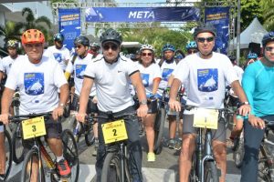 Alcaldía Santiago y Unión Europea realizan exitosa bicicletada por el cambio climático