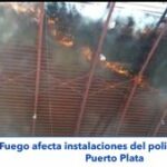 Fuego afecta instalaciones deportivas en Puerto Plata