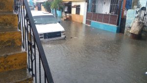 Cientos de casas inundadas y árboles derribados por las lluvias en Santiago