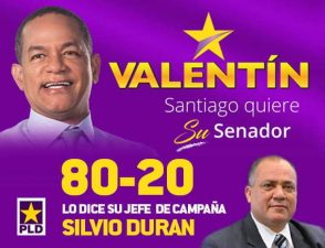 Ingeniero Silvio Durán asegura senador Valentín obtendrá una fácil victoria en las primarias